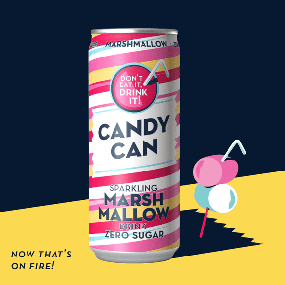 Candy Can Sparkling Marshmallow Zero Sugar (330ml)