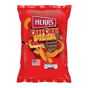 Herr's Deep Dish Pizza Flavoured Cheese Curls - 7oz (198g)