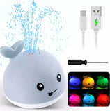 Whale squirting bath LED Toy USB