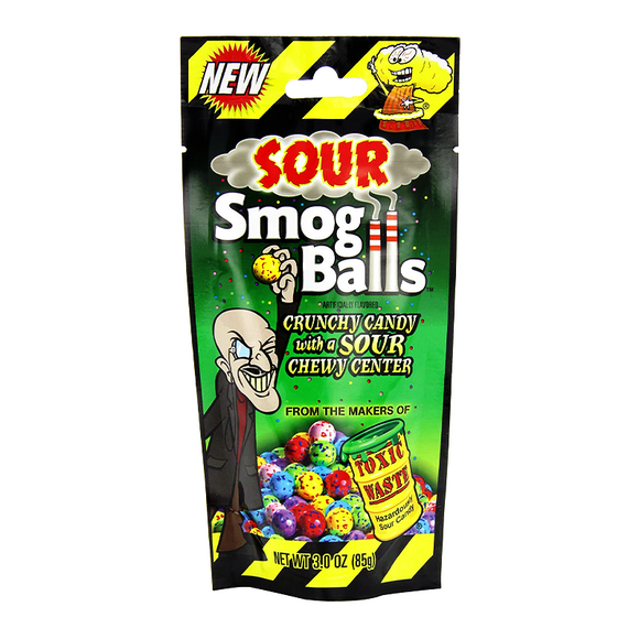 Toxic Waste Sour Smog Balls Gusset Bag - 3oz (85g)