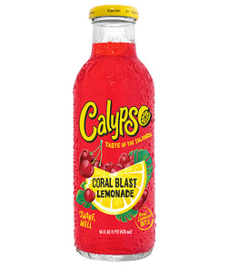 Calypso Coral Blast Lemonade with Real Lemon Bits - 16oz (473ml)