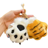Tiger Paw Plush keychain