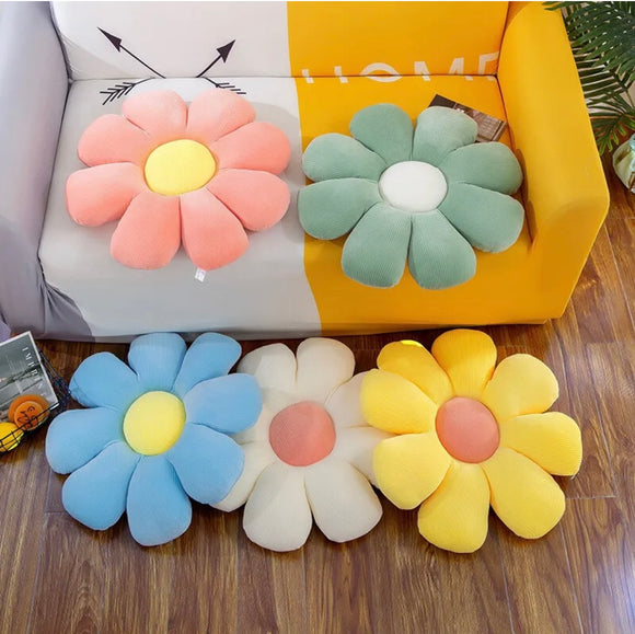 Daisy Flower Plush Flower Cushion