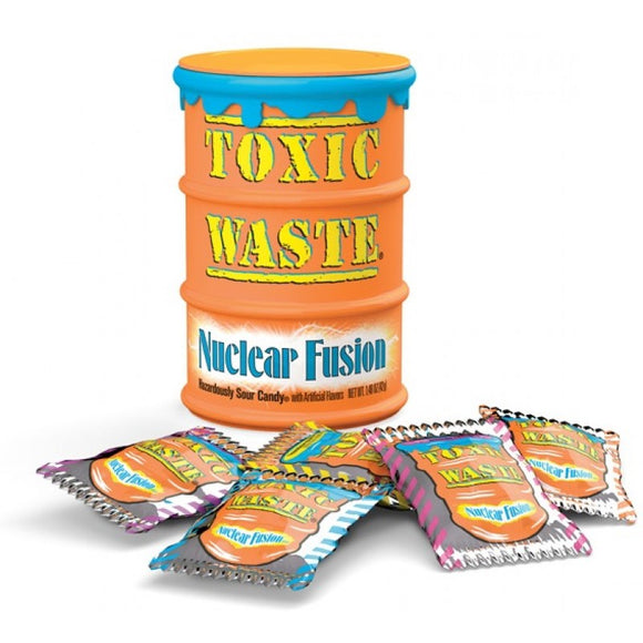 Toxic Waste Nuclear Fusion Sour Candy Drum