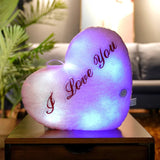 I love you heart shape pillow LED