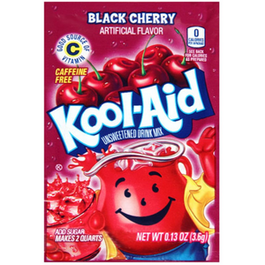 Kool Aid Black Cherry Unsweetened Drink Mix Sachet 0.13oz (3.6g)