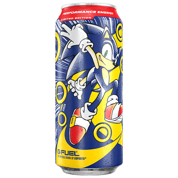 G FUEL - Sonic the Hedgehog Peach Rings (Peach Ring Candy Flavour) Zero Sugar Energy Drink - 16fl.oz (473ml)