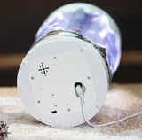 Christmas Snowy LED Circular Moving Around Tree Musical Candle USB