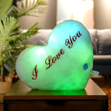 I love you heart shape pillow LED