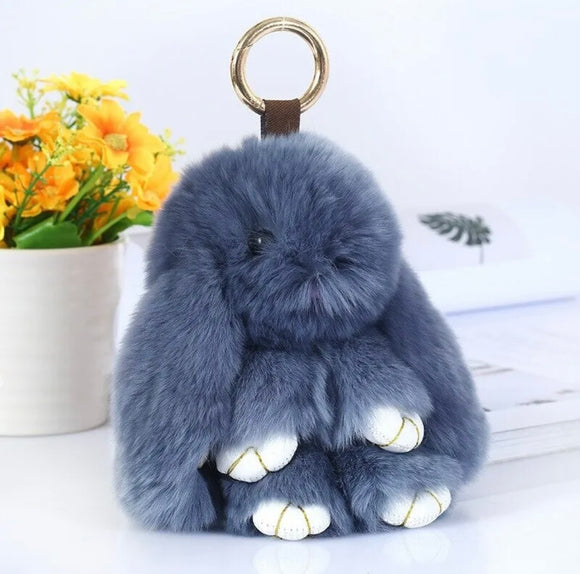 Cute Rabbit Furry keyring