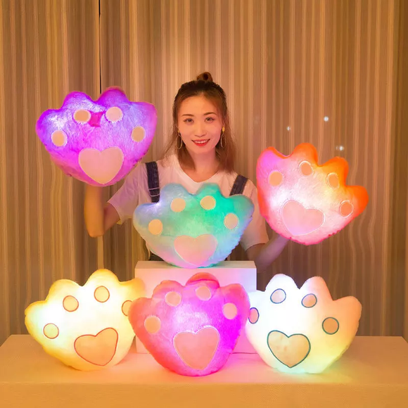 Bear Paw LED pillow