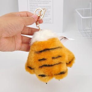 Tiger Paw Plush keychain